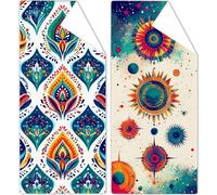 Beach Towel Morocco Beach Towels for Adults 60x120cm Pattern Microfibre Towel Bath Sand Free, Soft, Absorbent Quick Dry Lightweight, Ideal for Yoga Camping Gym Holiday, Travel Towels 2 Pack OC-939