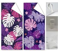 Beach Towel Purple Beach Towels for Adults 150x75cm Plant Microfibre Towel Bath Sand Free, Absorbent Quick Dry Lightweight Beach Accessories for Swimming, Yoga, Camping, Travel Towels 2 Pack Wq-1315