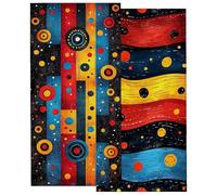 Beach Towel Retro, 80x160cm Extra Large Microfibre Towel 2 Pack, Sand Free Microfibre Beach Towels for Adults Travel Essentials, Lightweight Quick Dry Bath Towels Poncho for Swimming, Gifts -3960