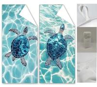 Beach Towel Sea Turtles Beach Towels for Adults 35.4x70.9 inch Blue Microfibre Towel Bath Sand Free, Absorbent Quick Dry Lightweight Beach Accessories for Swimming, Holiday, Yoga, Camping, Gym Wq-1108