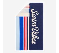 Beach Towel Size L 145 X 85 cm Print Summer Blue