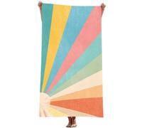 Beach Towel (Sunset) microfibre towel Quick Dry Sand Free Lightweight with Bag, (Stripe) Super Absorbent beach towels for Adults Travel Swim Pool Yoga Gym Camping Women Men, Gifts 60x120cm Z-365T