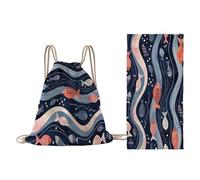 Beach Towel That Turns Into a Bag, 3D Large Microfibre Beach Towels for Adults 2 in 1 Lightweight for Sun Loungers, Travel, Summer, Swimming, Gym, Sports, Yoga (Dark Blue, Large)