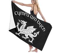 Beach Towel Welsh-Flag-Red-Dragon-Cymru-Am-Byth Sand Free Quick Dry Bathroom Towels Durable Face Towels For Hotel Bath Swim 80X130Cm