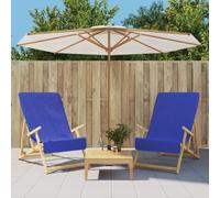 Beach Towels 2pc Royal Blue 60x135cm Cotton-Blend 400GSM QuickDry Non-Slip Cover