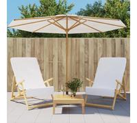 Beach Towels 2pc White 60x135cm Cotton-Blend 400GSM Quick-Dry Non-Slip Compact+