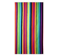 Beach Towels Extra Large 100x180cm Microfibre for Men and Women Great for Swim Spa Travel Yoga Sports Camping Sunbed Cover Bath or Shower at Home Rainbow Stripe Print