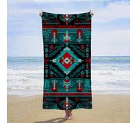 Beach Towels for Adults Large 90 x 180 cm, Blue Microfibre Beach Towel Quick Dry Lightweight Travel Towel, Abstract Sand Free Sun Lounger Towels with Bag for Travel Swimming Yoga Camping Gifts A-8