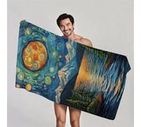Beach Towels for Adults, Microfibre Beach Towel 35x79 inch 1 Pack Compact lightweight Travel Towels, Sand Free, Absorbent, Quick Dry Microfibre Towel for Pool, Gym, Sports, Camping & Travel H1-1478