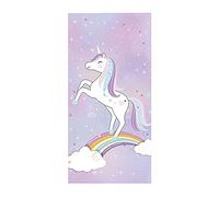 Beach Towels for Kids Girls Adults Women, Extra Large Childrens Beach Towels Microfibre XXL Unicorn Rainbow Pink Purple Animal Quick Dry Kids Bath Towels for Girls Beach Blanket (150 x 200 cm,A)