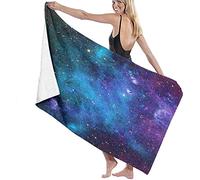 Beach Towels Microfiber,Outer Space Galaxies Stars In Space Celestial Astronomic Planets In The Universe Milky Way Large Bath Sheet Lightweight Beach Towel Perfect For Family Hotel Travel Swimming Fi