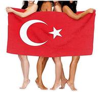 Beach Towels Microfiber,Sand Proof Quick Dry Travel Towel Turkey Flag Bath Towel Absorbent Towel Wrap For Spa Beach Towel 80×130cm