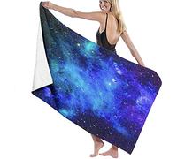 Beach Towels Microfiber,Sky Space Night Time Universe Stars And Nebulas Distant Parts Of Galaxies Large Bath Sheet Lightweight Beach Towel Perfect For Family Hotel Travel Swimming Fitness Sports