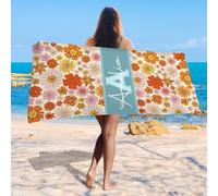 Beach Towels, Personalised Beach Towel, Distinctive Towels Bath, Microfibre Bath Towel, Quick Dry Towel for Swimmers Pool, Wild Swimming Accessories(Custom Name)