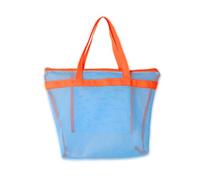 Beach Toy Bag Mesh Beach Bag Large Capacity Handbag Travel Toiletry Wash for Kids Women and Girls Mesh Travel Toiletry Large Capacity Handbag Sand Toy