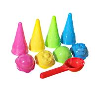 Beach Toy Collection Ice Cream Moulds And Tool For Sand Building Tool Sand Pretend Play
