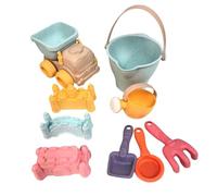 Beach Toy Set, Bucket Shovel Play Kit, 7 Piece Outdoor Sand Building with Durable Build, Lightweight PP Beach Tool Set, Sand Toys with Fun Design, Kids Accessory for Summer Play Use