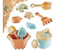 Beach Toy Set - Colorful Sand , Durable ABS Build, Outdoor Creative Fun, Portable Travel Kit | Beach Seaside Sandbox Set For Creative Outdoor Sand Water Play And Imaginative Building Activiti