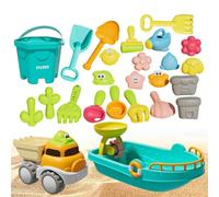 Beach Toy Set, Digging Exploration Kit, 25 Piece Sand Play Adventure Tools Pack, Outdoor Summer Activity Set, for Family Outdoor Outside Pool Water Swimming Diving Summer Vacation Fun Use