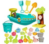 Beach Toy Set - Portable 25 Piece Fun Digging Exploration Tools, Complete Beach Toys for Family Outdoor Fun, Swimming, Diving and Pool Play During Summer Vacation