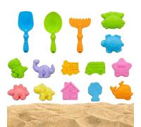 Beach Toys, 15-Piece Sand Play Set with Sand Pit Toys, Ideal for Beach Activities and Creative Development, Complete Sand Castle Building Kit for Outdoor Family Fun