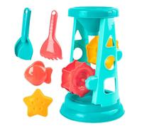 Beach Toys - ABS, Beach Sand Toys, Windmill | Kids Sand Play Set, Colorful Mold Bucket Tools, Interactive Outdoor Beachs Toy Kit, Summer Sandbox Fun Use