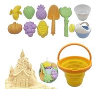 Beach Toys for Kids Sand Molds Game Set - Outdoor Creative Play Mold Kit for Building Shapes | Durable Build, Easy Grip Sand Form Design, Colorful Learning Activity Set, Beach Play