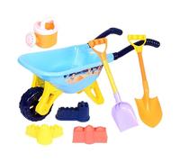 Beach Toys - Interactive Sand Box Games with Wheelbarrow and Shovels, Large Beach Construction Kit, for Swimming Pool, Family Patio, Garden, Camping, Picnic and Indoors
