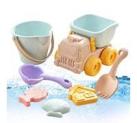 Beach Toys, Portable Playset with Shovels and Cube | Children's Playset for Sandy Castles, for Patio, Park, Lake, River, Beach and Nurseries