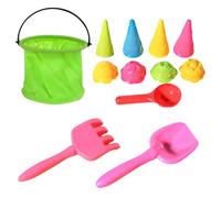 Beach Toys, Sand Toys for Toddlers Age 3-5, 12-Piece Beach Toy Set with Ice Cream Toys for Kids, Ideal for Beach, Sandbox, and Outdoor Play