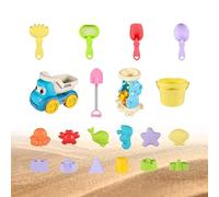 Beach Toys Set: Bright Abs Games with Bucket and Shovels Set, Building Kit | for Lawn, Playground, Pool, Family Backyard, D