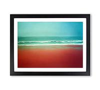 Beach Trance Framed Print | A2 Black Framed Wall Art | Ready to Hang | Modern Beach Picture | Living Room Bedroom Lounge Office