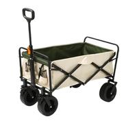 Beach trolley Cart Outdoor Portable Camper Camp Foldable Four-wheel Lightweight Trolley For Home Grocery Shopping Simple Trolley Outdoor Carts(A)