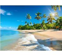 Beach Tropical Plants Jigsaw Puzzles for Adults 500 Pieces Educational Toys Challenging Game 500 Piece Puzzles for Adults for The Whole for Women Gifts for Men