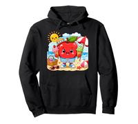 Beach Tropical Summer Vibe Cute Apple Ice Cream Pullover Hoodie