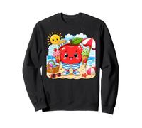 Beach Tropical Summer Vibe Cute Apple Ice Cream Sweatshirt