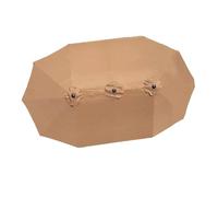 Beach Umbrella Canopy Cover - 15' Anti-UV Fabric with 12 Ribs - Durable Outdoor Sunshade for Parasol