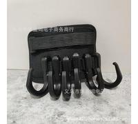 Beach Umbrella Hook Non Slip Backyard Umbrella Hook with 6 Hooks Suitable for Towels Cameras Sunglasses Hats Easy to Install Suitable for Beach and Camping Trips Suction Hooks (Black, 13x9x3cm)