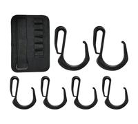 Beach Umbrella Hooks | Backyard Umbrella Hook | Anti Slip Hook, Garden Parasol Attachment for Sack, Effortless Setup Seaside Parasol Clasp Carrier Including 6 Fasteners for Towels, Cameras