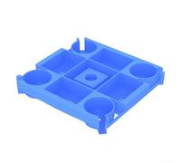 Beach Umbrella Pole Tray with 4 Cup Holders 4 Snack Compartments 4 Sunglasses Holes and 4 Phone Slots Made for Umbrella Poles 0.75-1.6 Inch Diameter