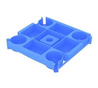 Beach Umbrella Table Stand - Portable Model with Glass Holder and Phone Slots | Umbrella Tray | For Outdoor Patio Garden Yard Patio Seaside Pool