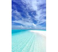 Beach under a blue sky - 2000-piece paper puzzle - fun family puzzle 70 x 100 cm