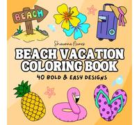 Beach Vacation: A Simple and Bold Coloring Book