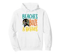 Beach Vacation Booze Besties Tropical Friends summer vibes Pullover Hoodie