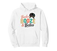 Beach Vacation Booze Coastal Summer vibes friends men women Pullover Hoodie