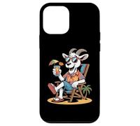Beach Vacation Chill Goat With Cocktail Drink Case for iPhone 12 mini