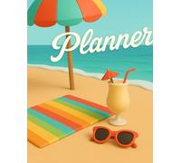 Beach Vibes Agenda: Weekly Notes & Swim Planner: A 144-Page Personal Notebook for Weekly Organization with Swimming Tracker