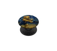 Beach Volleyball Golden Retriever Dog PopSockets Adhesive PopGrip