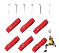 Beach Volleyball Limits Rope - Durable Yard Cords with Sand Anchors and Stainless Steel Spikes | Easy Application Portable Portable Volleyball Court Lines for the Beach Volleyball