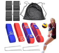 Beach Volleyball Lines - 16m Volleyball Lines | Outdoor Beach VolleyballS Games Line | Training Accessories Professional Games Foldable Equipment For Sports Court Park College Grass Backyard Lake Sun